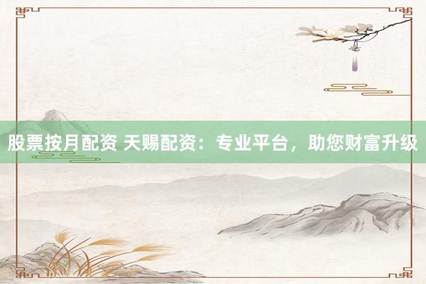 股票按月配资 天赐配资：专业平台，助您财富升级