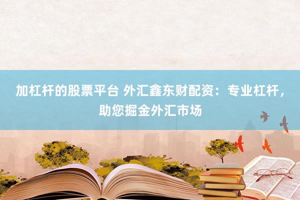 加杠杆的股票平台 外汇鑫东财配资：专业杠杆，助您掘金外汇市场